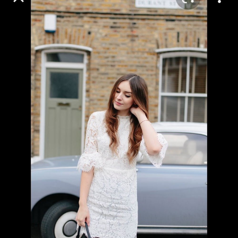 NWT Topshop lace peekaboo dress